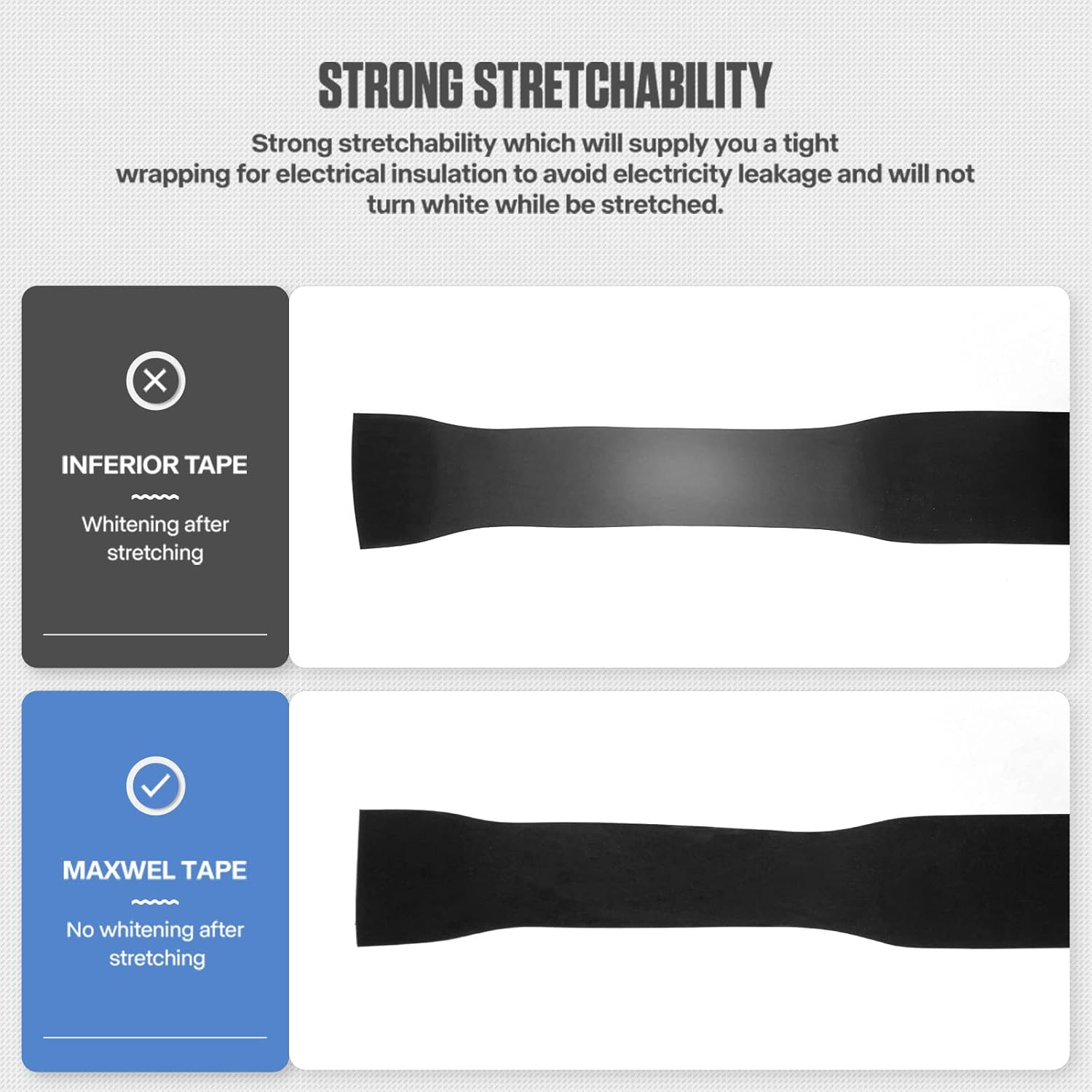 Professional Grade Black Electrical Tape - 2 Pack 3/4 Inch x 65 FT Flame Retardant PVC Insulation Tape - Weatherproof, High Voltage (600V) Wire Wrap for Indoor & Outdoor Use