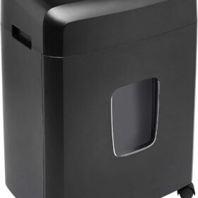 Amazon Basics 15-Sheet Cross-Cut Paper Shredder - High-Security CD/Credit Card Shredder with 6 Gallon Wastebasket