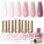 6-Piece Nude Nail Polish Set – Quick Dry, High Gloss Salon Colors in White, Beige & Light Pink – Long-Lasting DIY Manicure Gift for Women