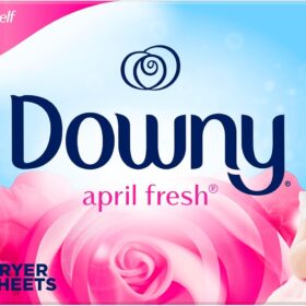Downy April Fresh Dryer Sheets – 240 Count Fabric Softener for Static Reduction & Long-Lasting Freshness