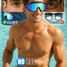 Rantizon Professional Swim Goggles (2 Pack) - Anti-Fog, UV Protection, Leak-Proof Wide View Swimming Glasses for Men, Women & Youth