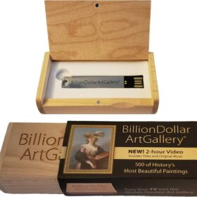 BillionDollarArtGallery® - Digital Museum for TV | 500 Masterpieces on USB | Plug & Play Art Decor for Living Room & Home