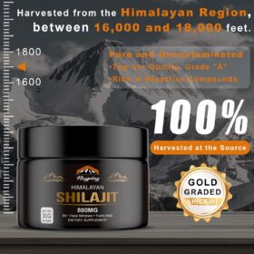 Himalayan Gold Shilajit Resin - Premium Grade Organic Shilajit with 85+ Trace Minerals & Fulvic Acid - Peak Energy, Immunity & Strength for Men & Women