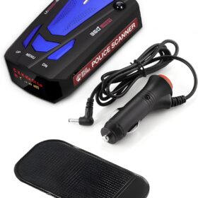 Speed Sentinel Pro 360° Radar Detector – Long-Range Police Radar Scanner with Voice Alerts, City/Highway Modes, & VG-2 Immunity