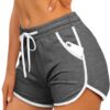 Aloodor Women's 2.5" Dolphin Running Shorts with Deep Pockets - Lightweight Athletic Workout Shorts with Drawstring