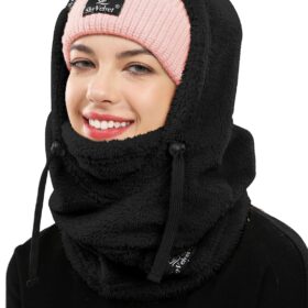 Premium Velvet Balaclava Wind-Resistant Winter Face Mask – Thermal Fleece Ski Mask & Cold Weather Neck Warmer for Men & Women