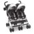 Jeep Scout Double Stroller Wagon – All-Terrain Travel System with Canopies, Charcoal Galaxy