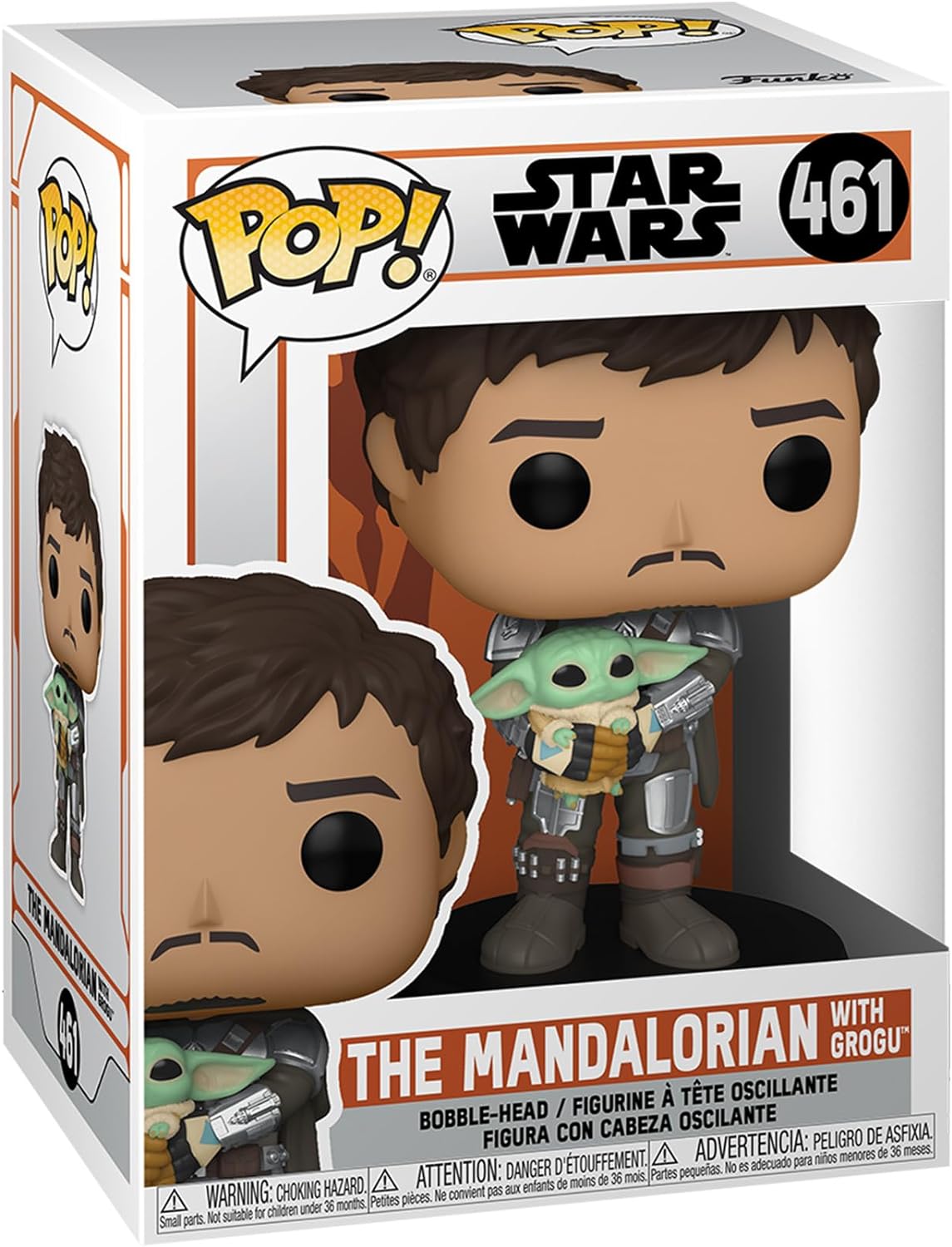 Funko POP! Star Wars: The Mandalorian Vinyl Figure - Din Djarin Holding The Child (Grogu)