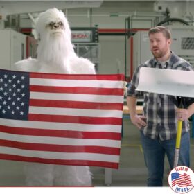 The Original Snowplow | 30-Inch Heavy-Duty UHMW Polyethylene Snow Pusher | Self-Sharpening, Non-Stick Blade | Made in USA