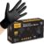 TitanFlex Heavy Duty Black Nitrile Gloves - 6-Mil Thick, Latex-Free, Powder-Free Disposable Safety Gloves for Food Handling, Medical, Automotive & Cleaning (100 Count)