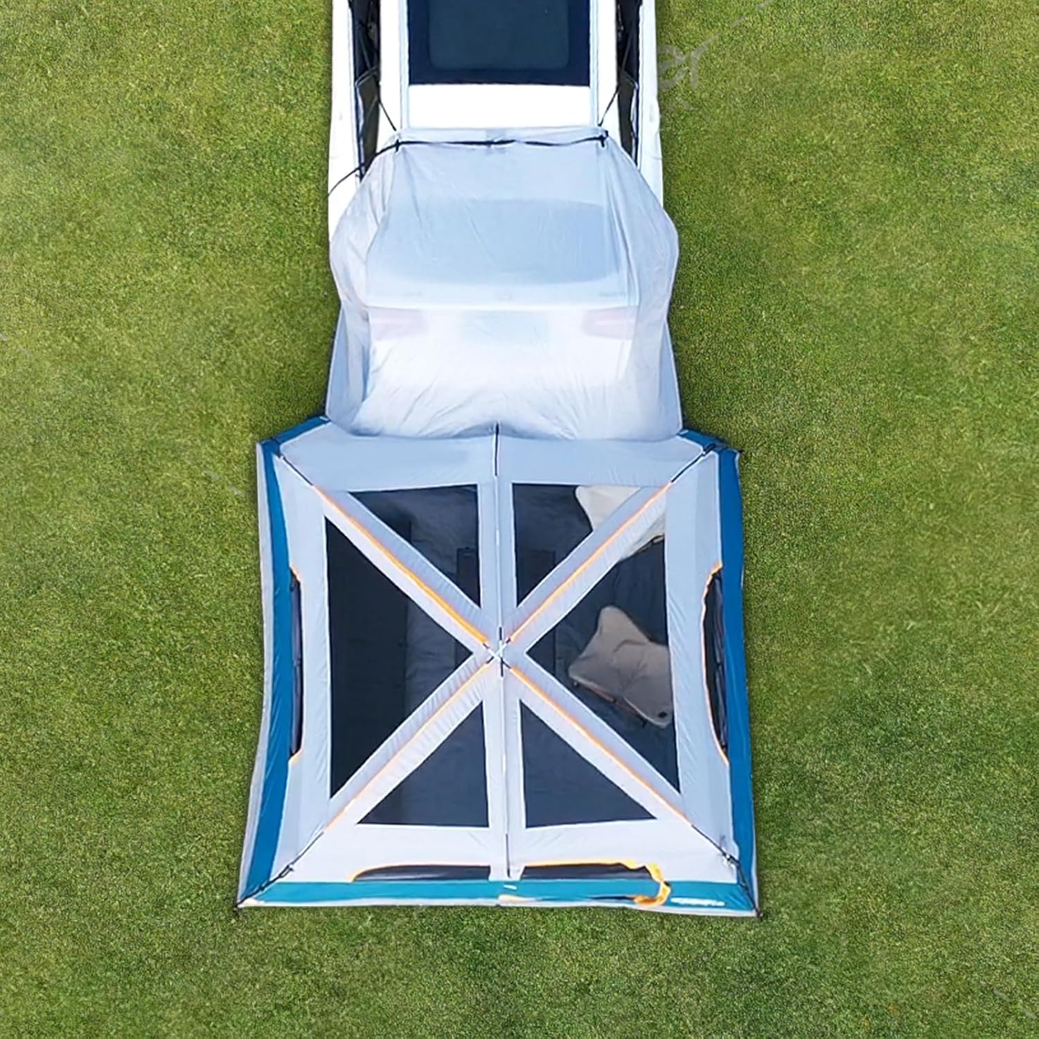 UNP 6-Person SUV Tent – 10' x 9' Waterproof Camping Shelter with Rainfly, Easy Setup Vehicle Sleeve & Breathable Mesh Design