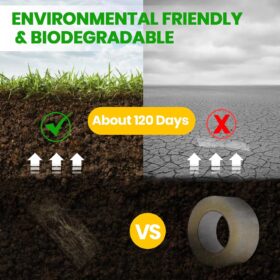 ADHES Heavy Duty Brown Packing Tape - 100% Recyclable Kraft Paper Tape, 2 Inch x 43 Yards (3 Rolls) - Eco-Friendly, Writable & Hand Tearable for Moving, Shipping, and Storage