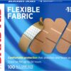 Band-Aid Brand Flexible Fabric Adhesive Bandages - 100 Count, Sterile Cushioned Protection for Minor Cuts, Scrapes & Burns, 1x3 Inch