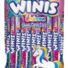 Winis Unicorn Chewy Candy Swirls - Cotton Candy Flavor Taffy - 4.3 Oz Bag (11 Count) - Soft Mexican Treats for Party Favors, Piñatas, and Snacking