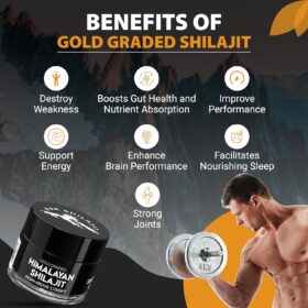 Gold-Graded Himalayan Shilajit Resin | Sun-Dried for 70 Days at 17,000ft | Potent Source of 85+ Minerals, Fulvic & Humic Acid for Peak Vitality, Energy & Strength (15g)