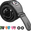 LEKATO 3 Inch Wide Padded Bass Guitar Strap with Pick Holder, Locks & Picks - Adjustable & Comfortable