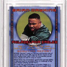 Brian Dawkins Signed 1996 Stadium Club #343 Rookie Card PSA DNA BAS Auto authenticated Denver Broncos HOF