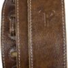 Perri's Leathers Deluxe Italian Leather Guitar Strap - Premium Chestnut Garment Leather with Suede Backing & Reinforced Adjustment Slots - Fits Electric, Bass & Acoustic (41"-56")