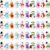 Exasinine 50Pcs Mini Christmas Snowman Figurines – Assorted Tiny Resin Snowman Decorations for Fairy Gardens, DIY Crafts, Holiday Miniature Village Scenes, and Winter Desktop Ornaments