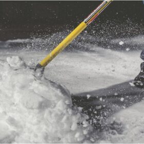 The Original Snowplow: 36-Inch Heavy-Duty UHMW Poly Snow Pusher with TUFFBRACE Connector System