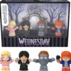 Little People Collector Wednesday TV Series Special Edition Set – Includes Wednesday Addams, Enid, Thornhill & The Hyde – Ideal Collectible Gift for Adults & Fans