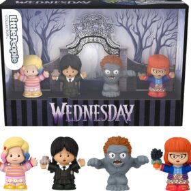 Little People Collector Wednesday TV Series Special Edition Set – Includes Wednesday Addams, Enid, Thornhill & The Hyde – Ideal Collectible Gift for Adults & Fans