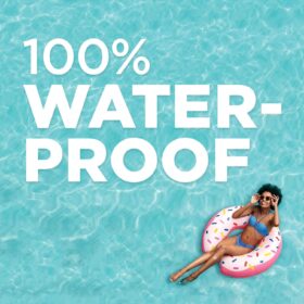 Band-Aid Brand Water Block Flex Waterproof Bandages, 100% Waterproof Adhesive Bandages for Minor Cuts & Scrapes, Ultra-Flexible Design, Sterile, 20 Count