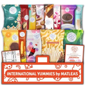 Universal Yums International Snack Box – World Tour of Exotic Candies & Savory Treats | Gift-Ready Japanese, Korean & European Foods