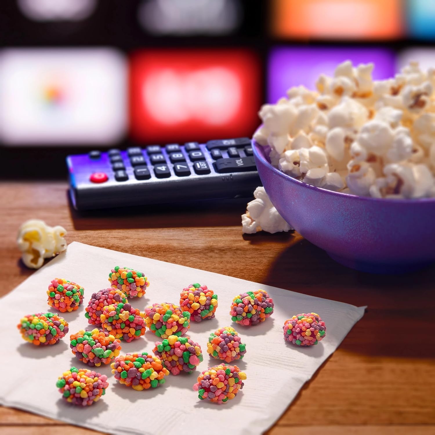 NERDS Gummy Clusters Candy - Rainbow Crunchy & Gummy Treats - 8 Ounce Resealable Bag