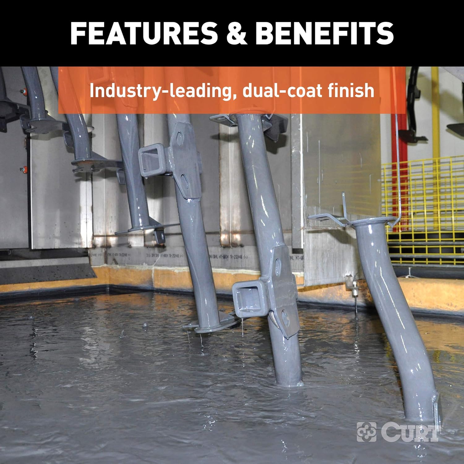 CURT 15809 Commercial Duty Class 5 Trailer Hitch - 2-1/2 Inch Receiver for Select Dodge Ram 1500, 2500, 3500