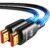 Highwings 8K@60Hz HDMI Cable 20FT – Ultra High Speed 48Gbps Braided Cord with 48Gbps Bandwidth, 4K@120Hz, VRR, HDCP 2.2 for PS5, Xbox Series X, HDTV & PC