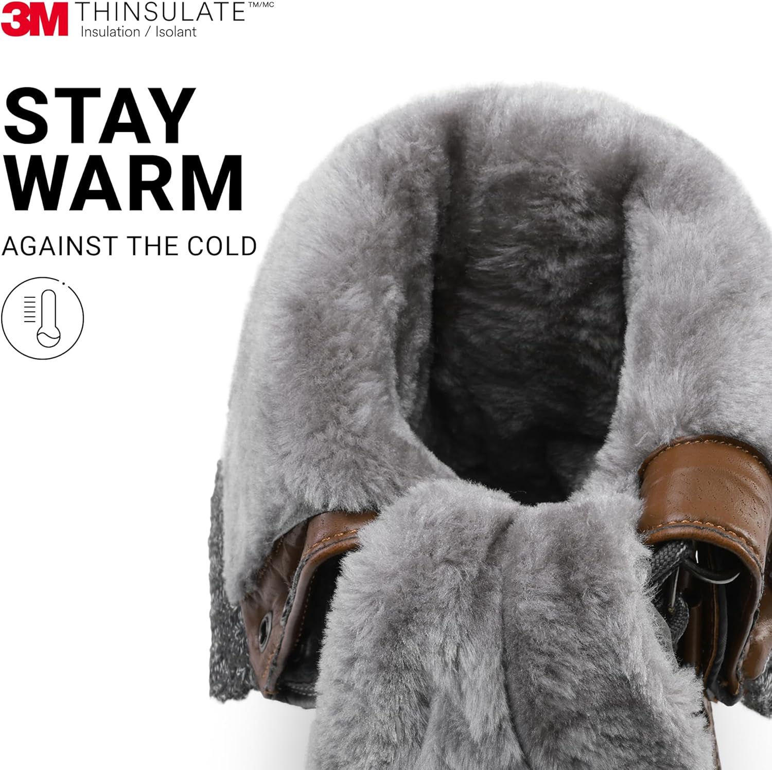 DREAM PAINS Women's Monte_02 Waterproof Winter Snow Boot | Warm, Non-Slip Mid-Calf Boot