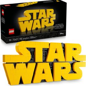LEGO Star Wars Logo 75407: Iconic Brick-Built Wall Decor Set for Adults & Collectible Model Kit