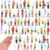 Namalu 100-Piece 1:150 Scale Miniature People Figurines – Assorted Painted Architectural Models for Train Layouts, Dioramas & Scenes