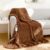 Luxury Flannel Heated Blanket Throw - 50x60 Inch Electric Blanket with 12 Heat Levels, 1-12 Hour Auto-Off Timer, ETL & FCC Certified, Machine Washable Soft Heating Throw for Home Office Couch