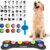 8-Pack Dog Communication Buttons with Bonus Grooming Brush – Recordable Voice Training Tools for Pets – Color-Coded, Durable, and Portable