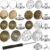 Jean Button Kit – 32-Piece No-Sew Metal Rivets, Screw Back Fasteners & Mini Screwdriver for Denim Repair (17mm & 20mm)