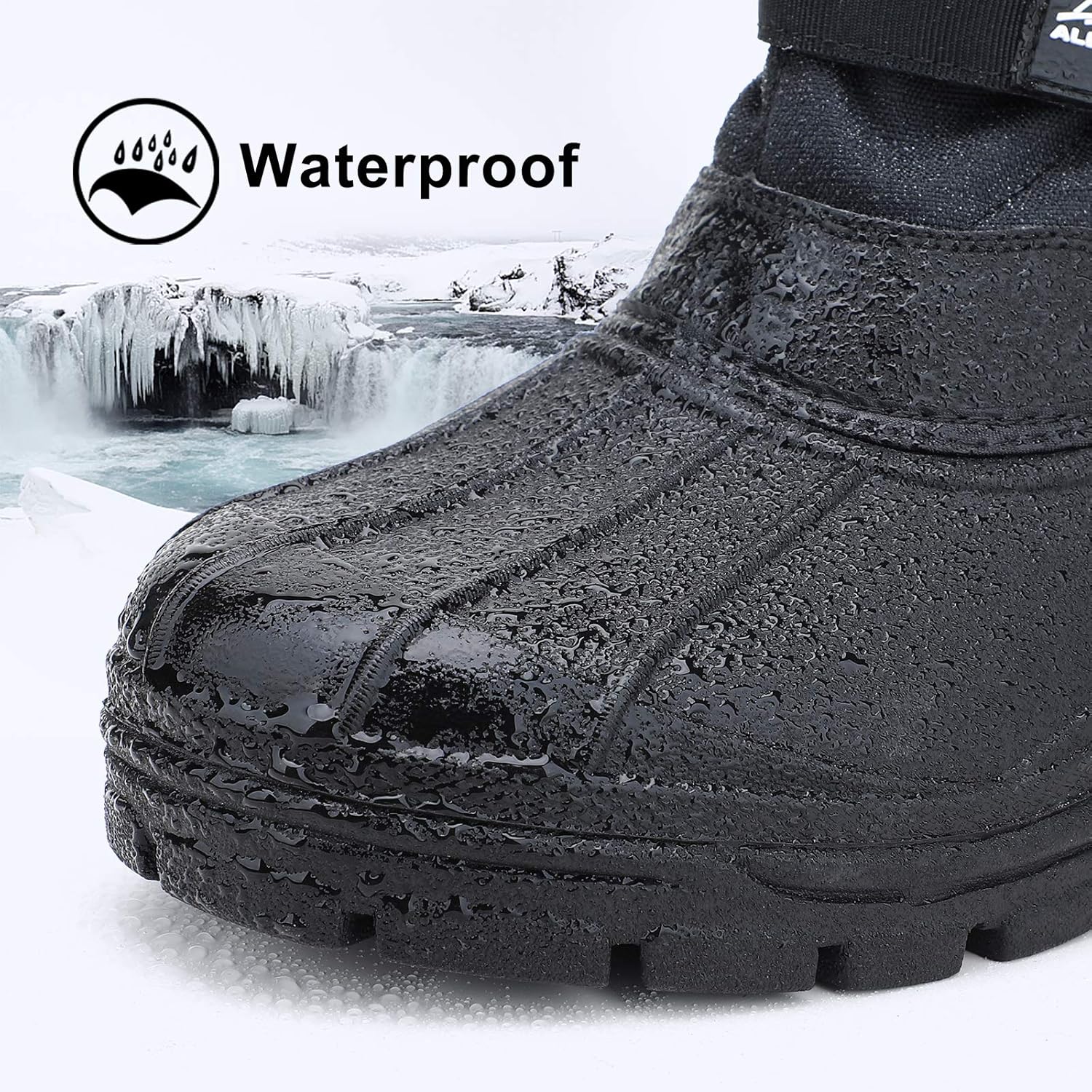 ALEADER Men's Waterproof Winter Snow Boots | Insulated Hiking Boots for Warmth & Comfort | Durable Shell for Outdoor Adventures, Rain, & Snow