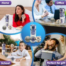 Space Theme Stress Relief Balls - 3 Pack Pop Fidget Toys for Kids & Adults