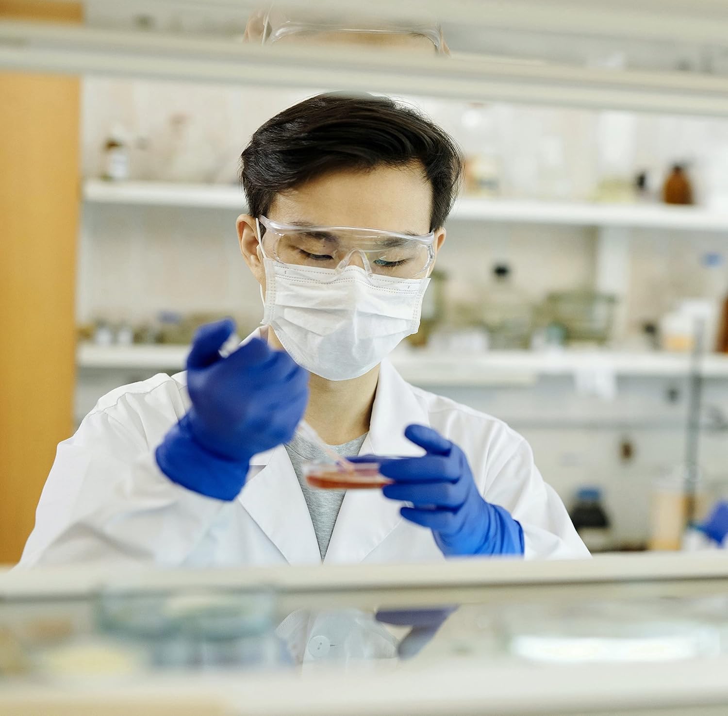 Inspire Nitrile Exam Gloves - 4.5 Mil Cobalt Blue Powder-Free Disposable Gloves for Medical, Dental & EMT Use