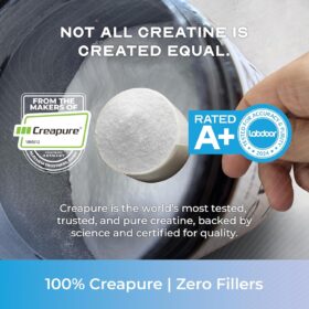 Muscle Feast Creapure Creatine Monohydrate Powder - 100% Pure German Creatine for Muscle Growth & Recovery - Vegan, Keto Friendly, Gluten Free - 300g (60 Servings)