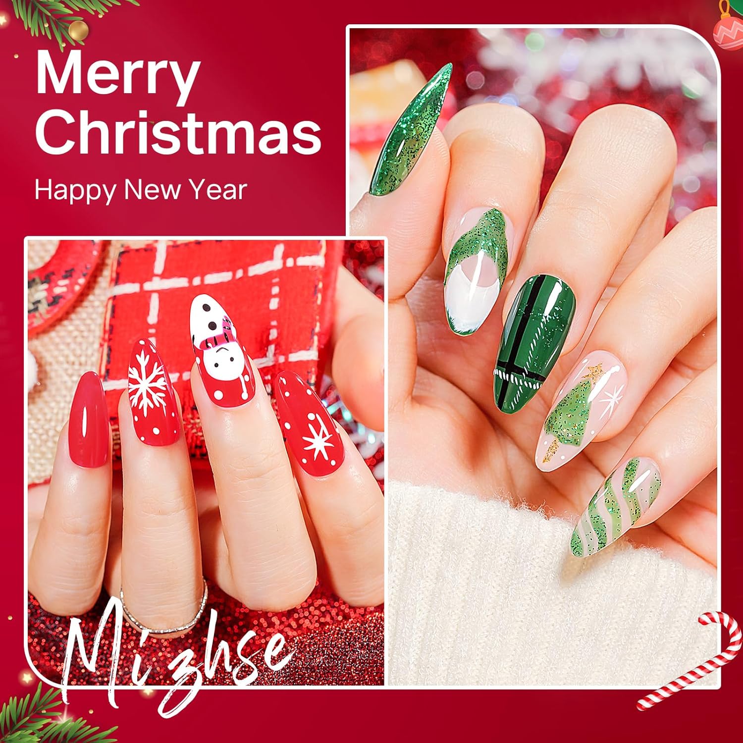 MIZHSE Quick Dry Nail Polish Set – 24 Trendy Shades Neon, Glitter & Cream Finish, Air Dry Fast Lacquer, Non-Gel Long Lasting Manicure Kit DIY Gift for Women
