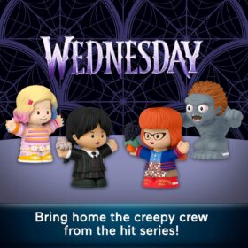 Little People Collector Wednesday TV Series Special Edition Set – Includes Wednesday Addams, Enid, Thornhill & The Hyde – Ideal Collectible Gift for Adults & Fans