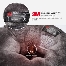 NORTIV 8 Men's Waterproof Insulated Snow Boots – Lightweight Fur-Lined Winter Hiking Footwear