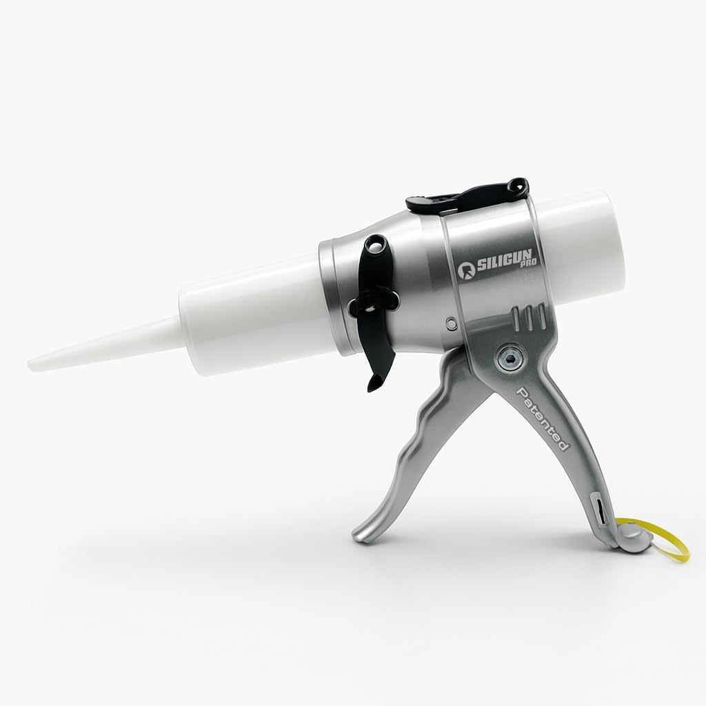 SILIGUN™ PRO Compact 24:1 Caulking Gun - Professional No-Drip Aluminum Sealant Dispenser for 10 oz Cartridges