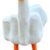 Cheeky Middle Finger Duck Garden Statue - Funny Resin Desktop Sculpture & Humorous Office Decor Gift