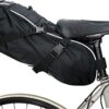 Banjo Brothers Waterproof Large Saddle Trunk – Rigid HDPE Rear Bike Seat Bag with Rain Cover for Commuting and Touring