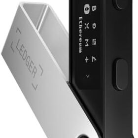 Ledger Nano S Plus Crypto Hardware Wallet - Matte Black Secure Storage for Bitcoin, Ethereum, NFTs & 5,500+ Tokens