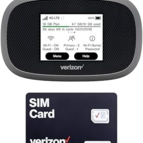 Inseigo MiFi 8800L Unlocked 4G LTE Mobile Hotspot | Global Travel WiFi with VPN Support | 4400mAh Battery & Power Bank | Verizon, AT&T, & International Compatible (EVDO-LINK Bundle)