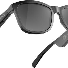 BluKaSa Smart Audio Glasses - Bluetooth 5.3 Open-Ear Sunglasses with Polarized UV400 Lenses, 34g Ultra-Light Frame, Hands-Free Calling & AI Voice Control, USB-C Fast Charging (8-10H Playtime)